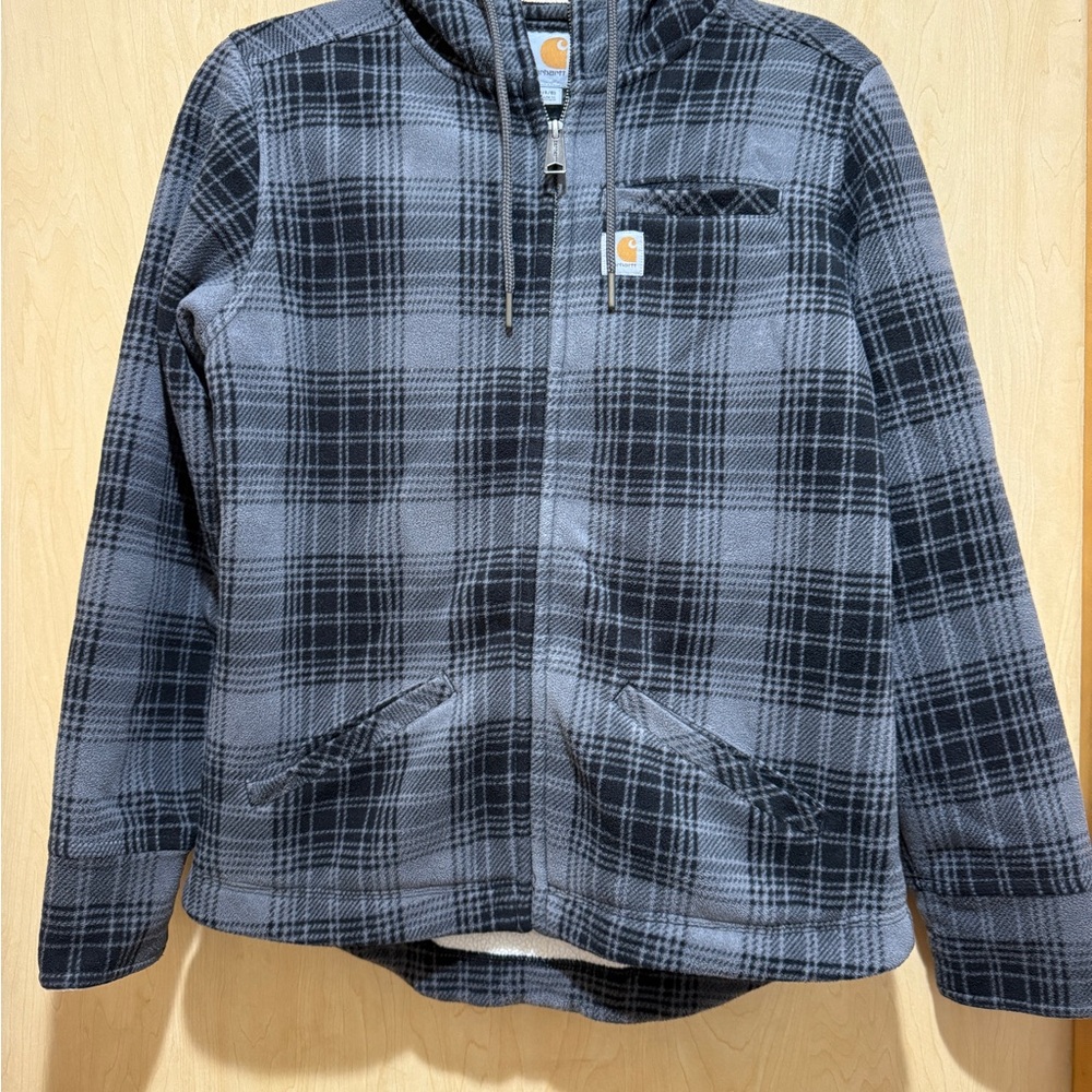 Carhartt Black and Gray Checkered Jacket